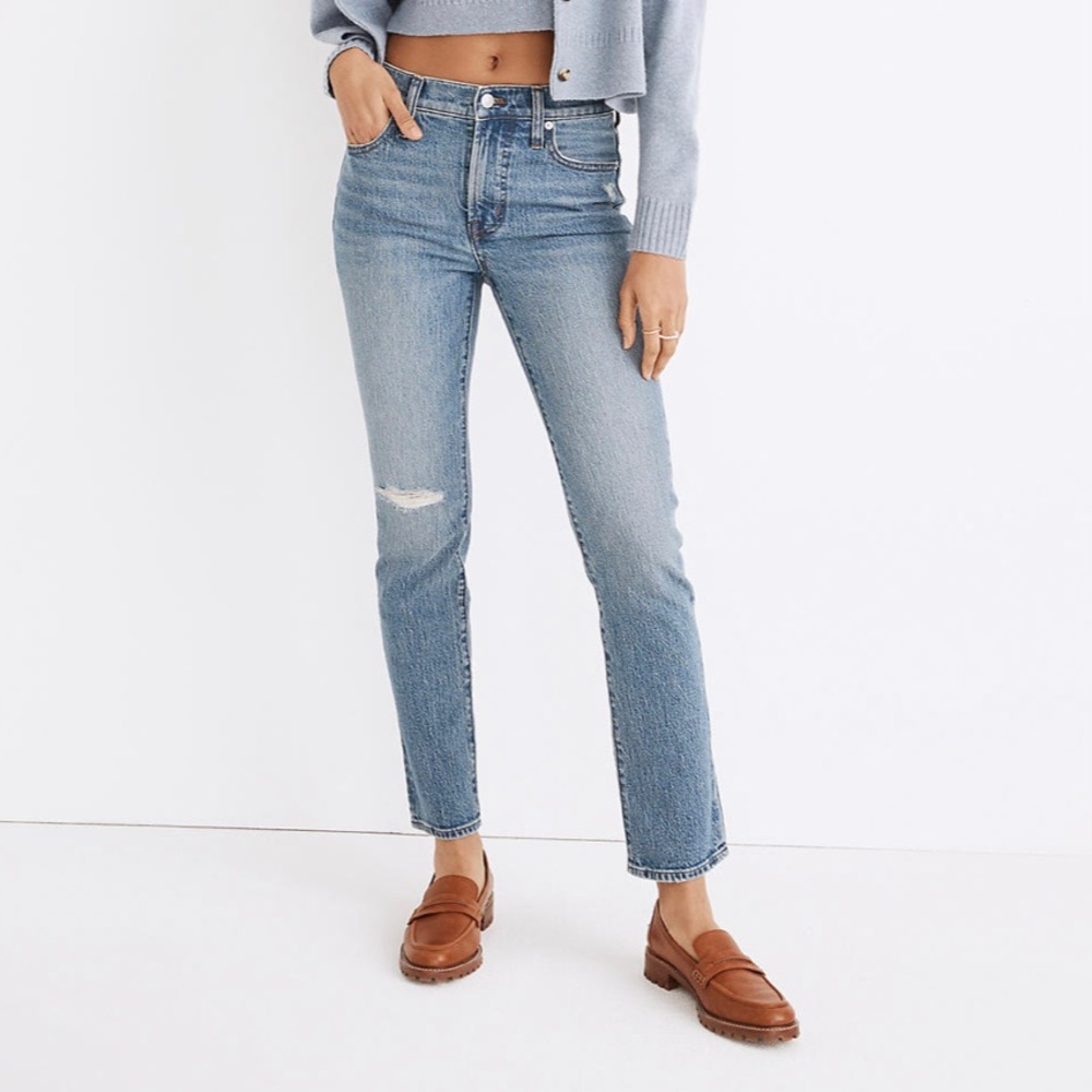 NWT Madewell Mid-Rise Perfect Vintage Jean in Ainsdale Wash